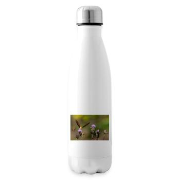 Silver-washed fritillary - Insulated Water Bottle - white - Right