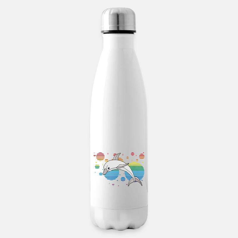 Delfin - Isolierflasche - Weiß