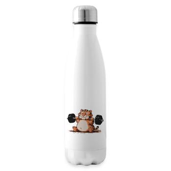 GYMNASE TIGRE - Bouteille isotherme - blanc - Droite