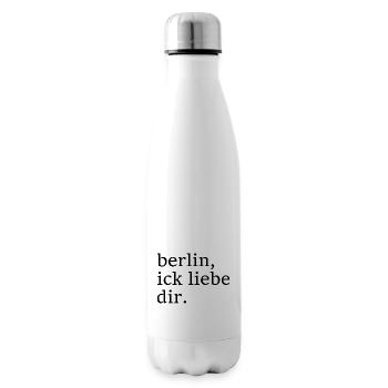 berlin, ick liebe dir. - Dialekt - Mundart - Isolierflasche - Weiß - Rechts