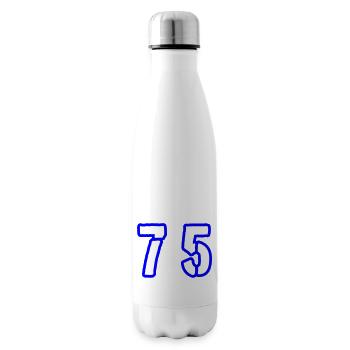 75 Number Symbol - Insulated Water Bottle - white - Right