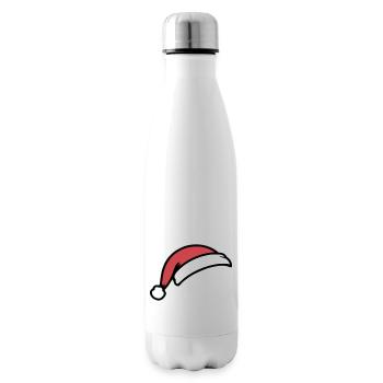 Chapeau de Père Noël - Bouteille isotherme - blanc - Droite