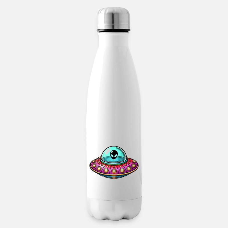 ufo comic - Isolierflasche - Weiß
