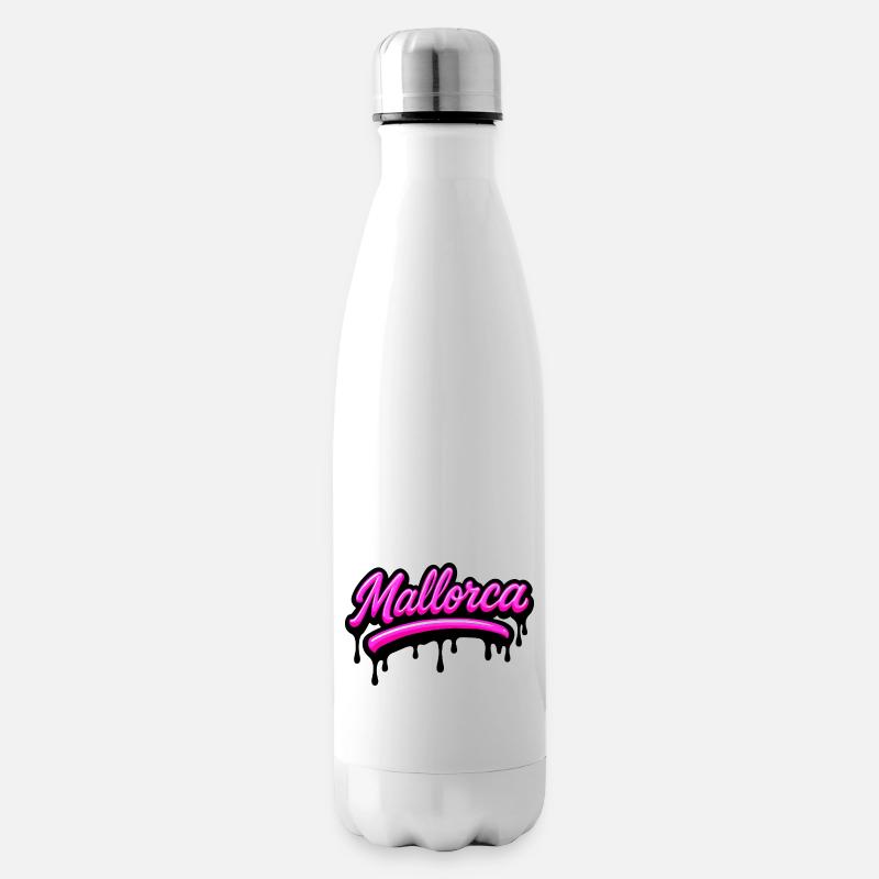 Mallorca Graffiti - Isolierflasche - Weiß