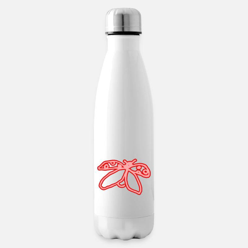 Neon Ladybug - Insulated Water Bottle - white