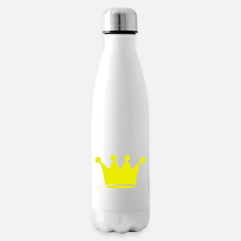 Krone - Isolierflasche - Weiß