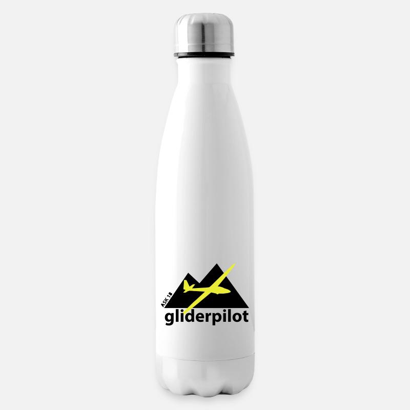 soaring-tv: gliderpilot - Isolierflasche - Weiß