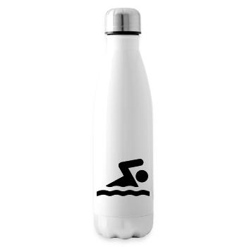 Schwimmer - Isolierflasche - Weiß - Rechts