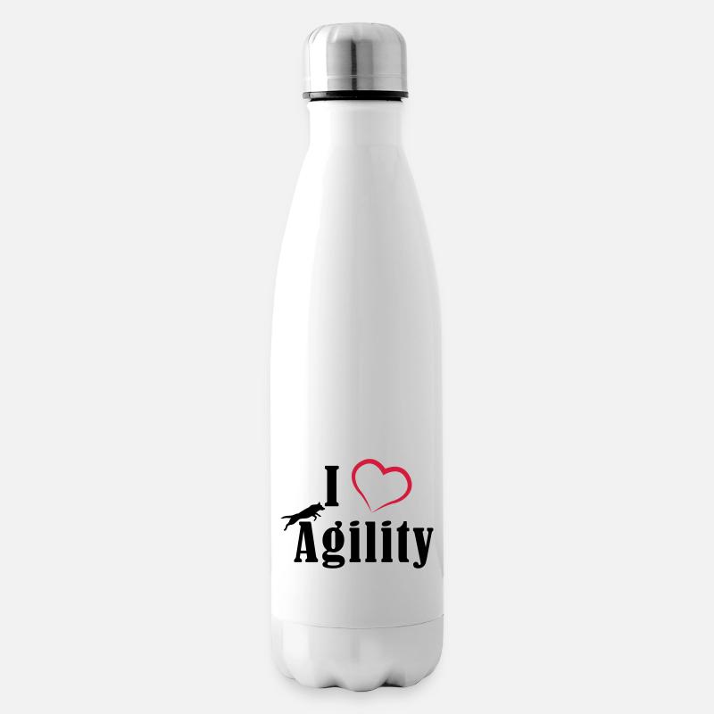I Love Agility - Isolierflasche - Weiß