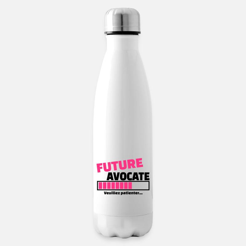 future avocate - Bouteille isotherme - blanc