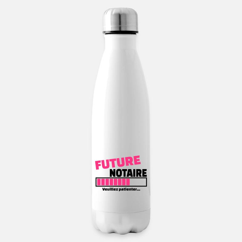 future notaire - Bouteille isotherme - blanc