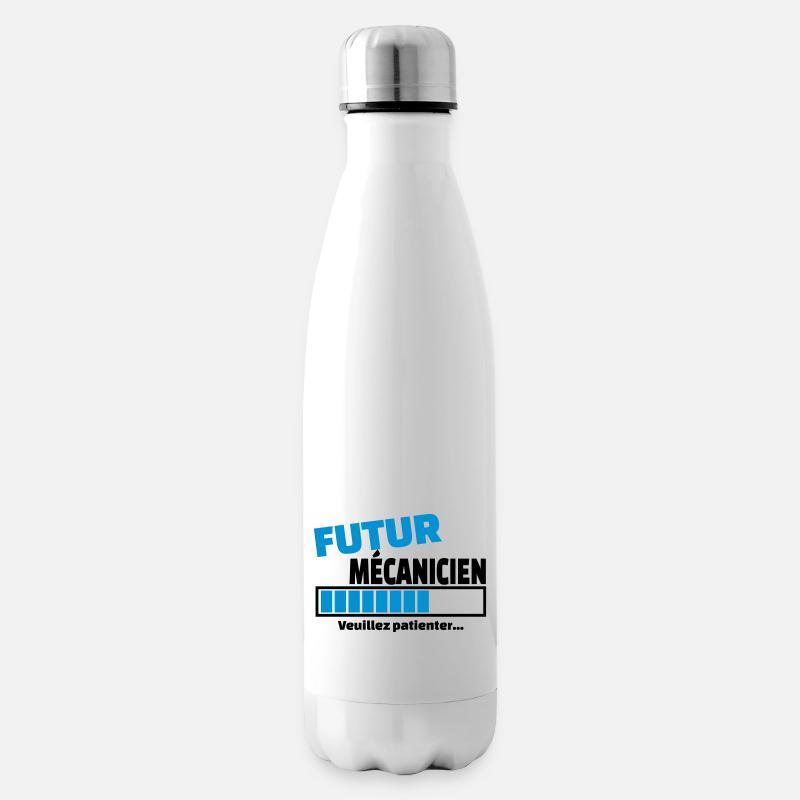 futur mécanicien - Bouteille isotherme - blanc