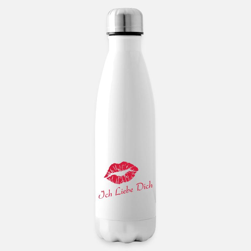 Je t'aime - Bouteille isotherme - blanc