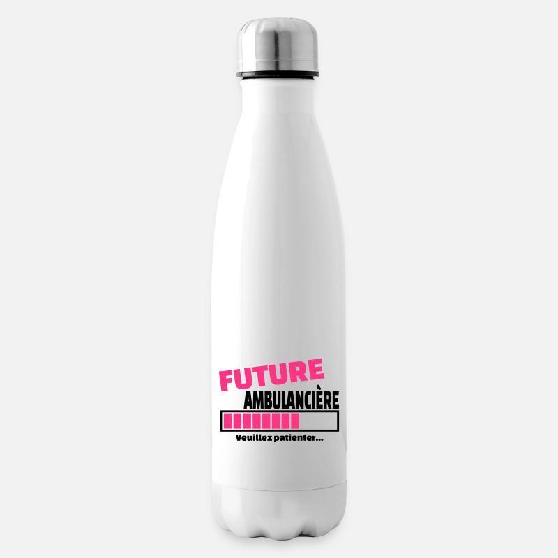 future ambulancière - Bouteille isotherme - blanc