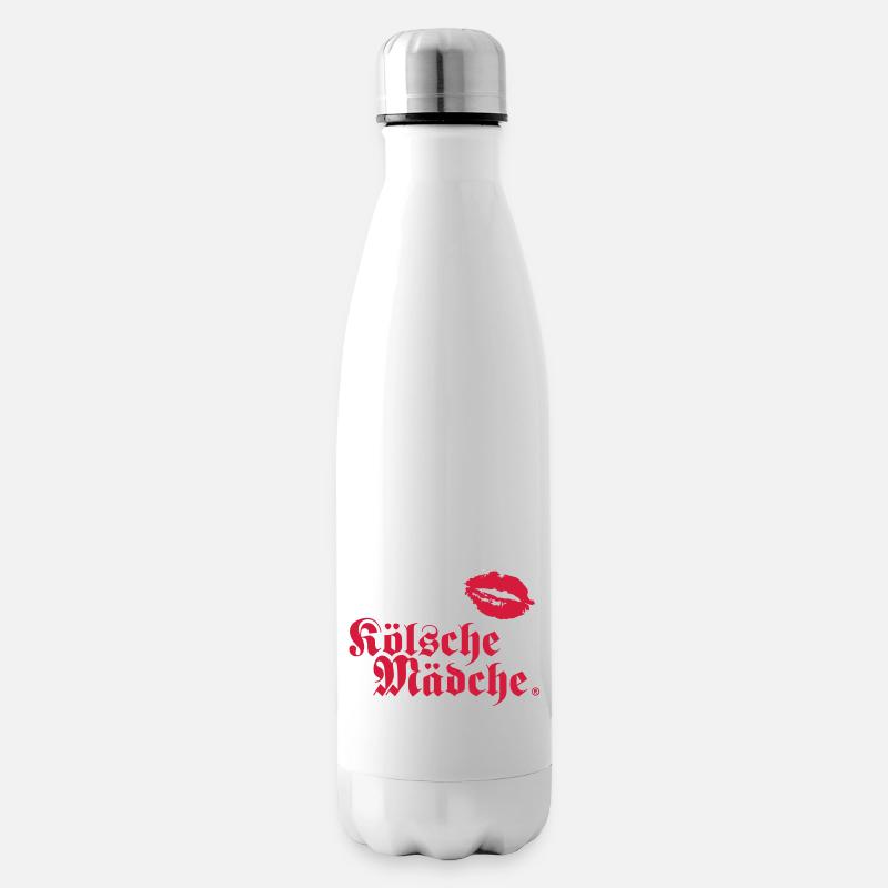 Kölsche Mädche Kiss - Cities - Isolierflasche - Weiß
