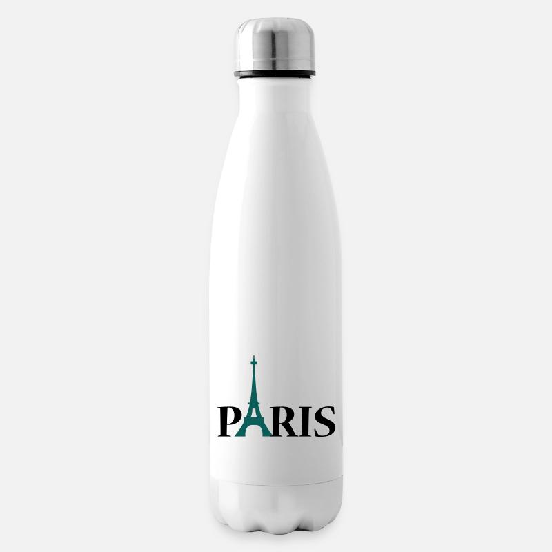 Paris Eiffeltoren / Eiffeltower / Tour Eiffel - Insulated Water Bottle - white