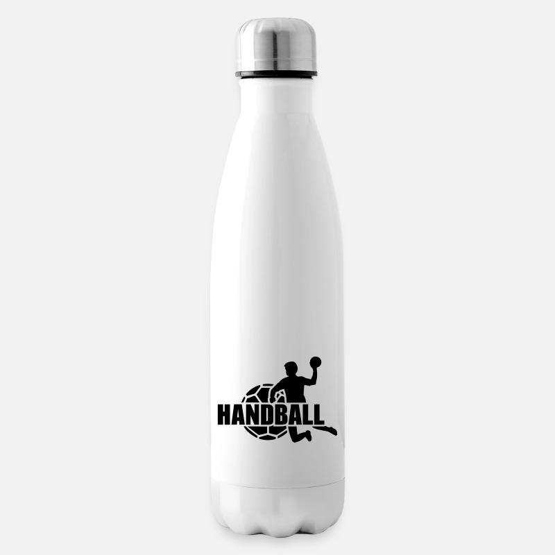 Handball - Isolierflasche - Weiß