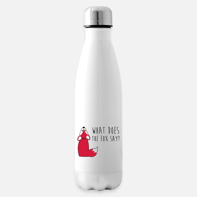 What does the fox say? - Isolierflasche - Weiß