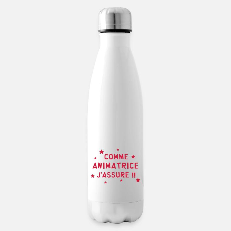 Animateur / Animatrice / Animation / Vacances - Bouteille isotherme - blanc