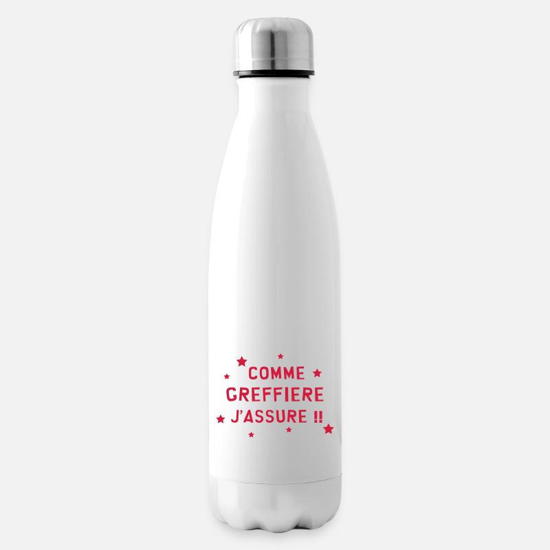 Greffe / Greffier / Justice / Droit / Greffière - Bouteille isotherme - blanc