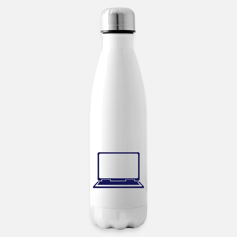 ordinateur portable computer icone 802 - Bouteille isotherme - blanc