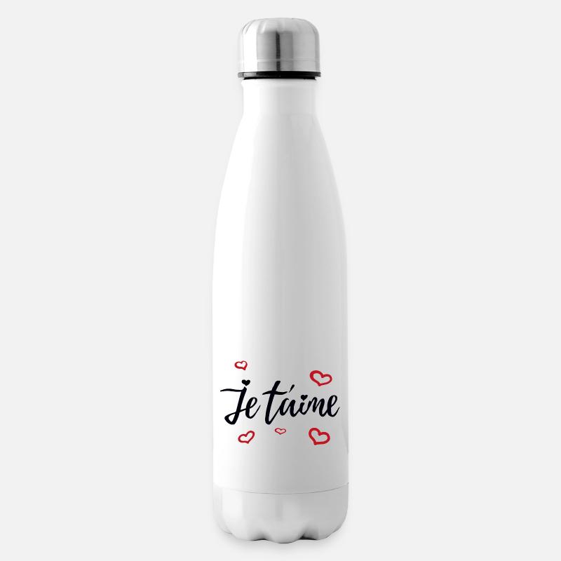 Je taime - Bouteille isotherme - blanc