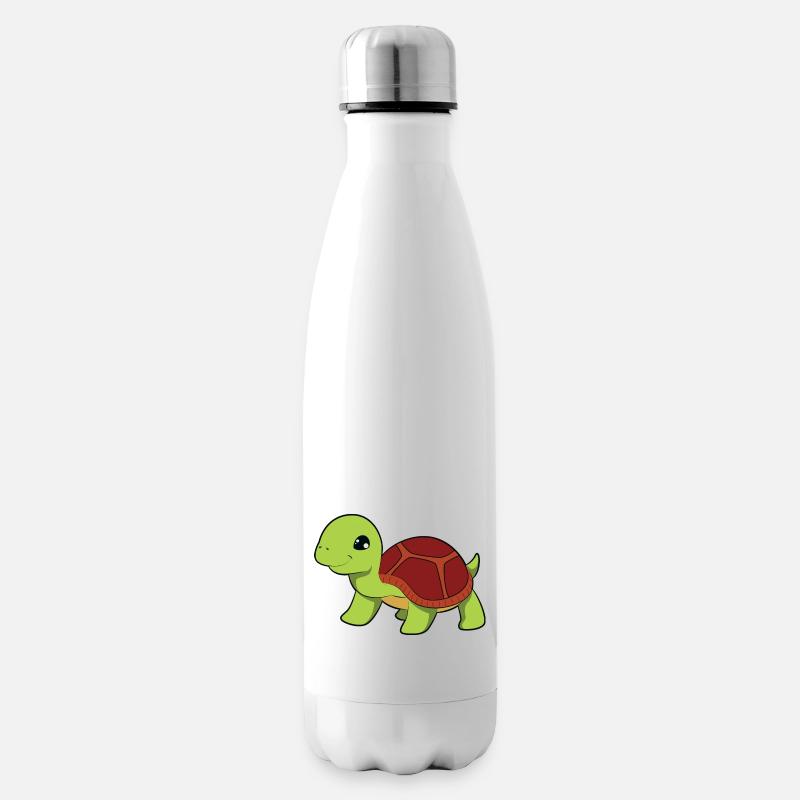 Schildkröte - Isolierflasche - Weiß