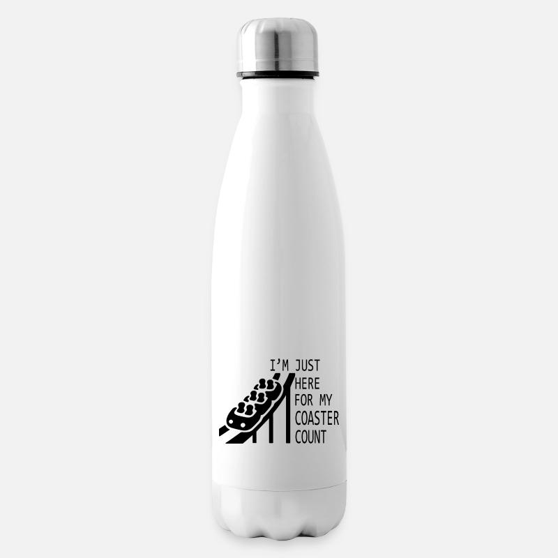 Rollercoaster Achterbahn - Isolierflasche - Weiß