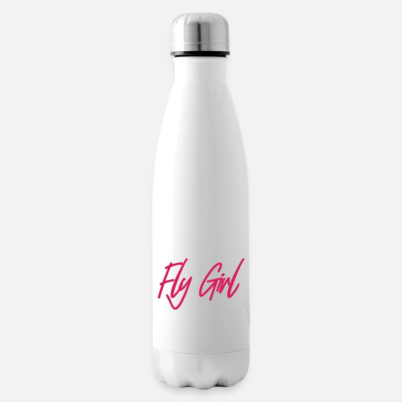 Fly Girl Aviation Pilot - Isolierflasche - Weiß