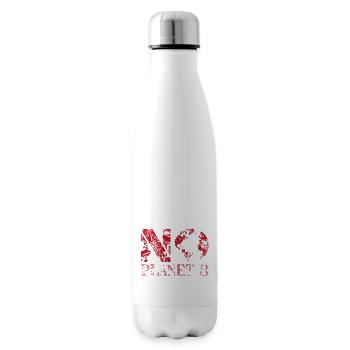 pas de planète B rouge - Bouteille isotherme - blanc - Droite