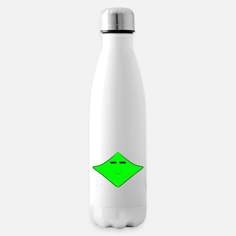 Cute alien face - Insulated Water Bottle - white