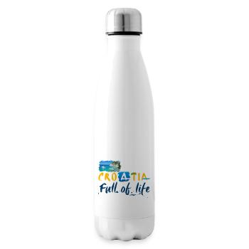 Croatia Croatian Hrvatska Croatia Croats Croat - Insulated Water Bottle - white - Right