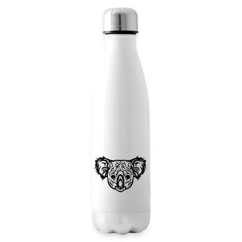 Koalabär Illustration Koala Bär Kopf Geschenkidee - Isolierflasche - Weiß - Rechts
