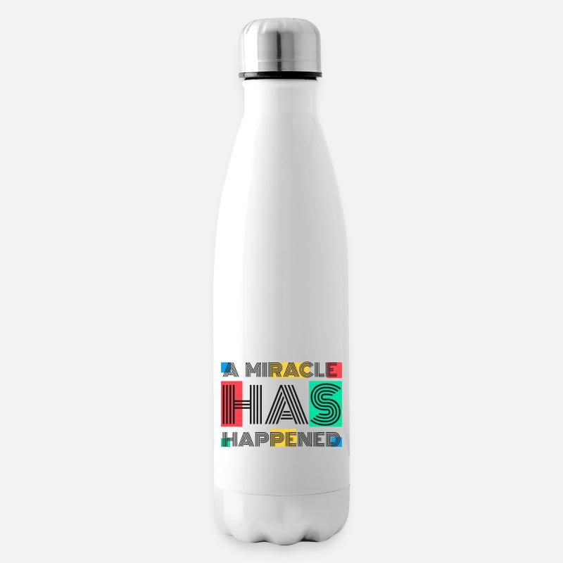 Un miracle s’est produit - Bouteille isotherme - blanc