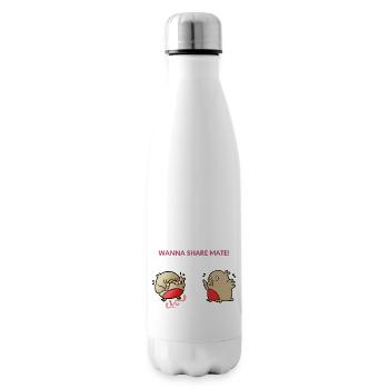 Möchten Sie Mate teilen - Isolierflasche - Weiß - Rechts