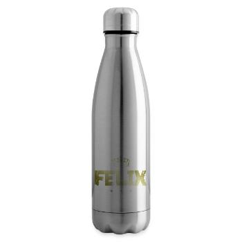 Felix - Bouteille isotherme - argent clair - Droite