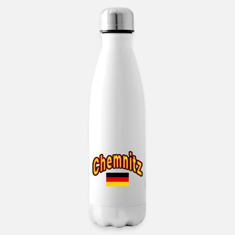 Chemnitz drapeau de l’Allemagne - Bouteille isotherme - blanc