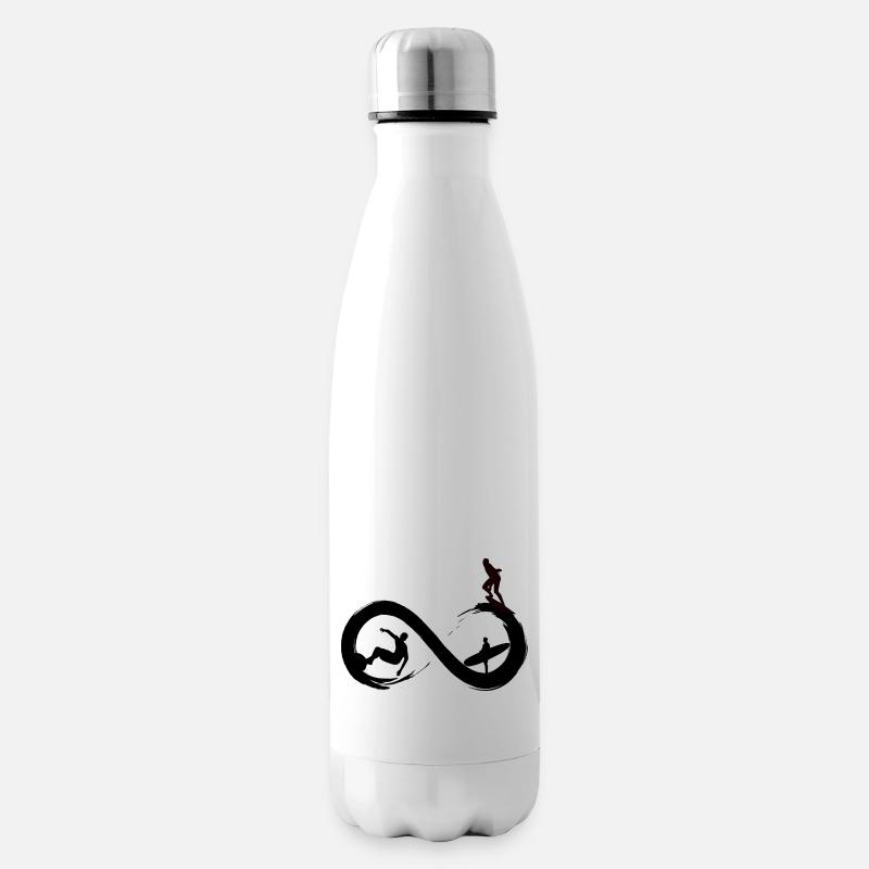Surf à l’infini - Bouteille isotherme - blanc
