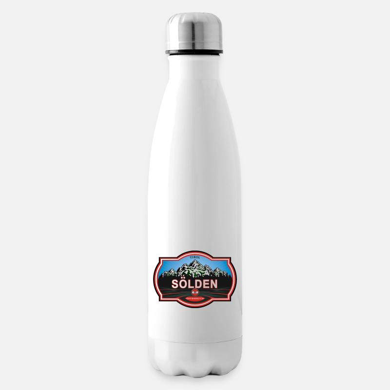 Sölden Österreich - Isolierflasche - Weiß