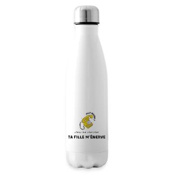 allo mamie viens me chercher ta fille m’énerve - Bouteille isotherme - blanc - Droite