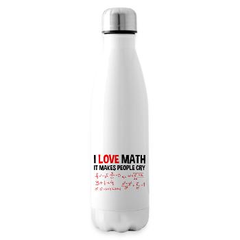 I Love Math, It Makes People Cry 4 - Isolierflasche - Weiß - Rechts