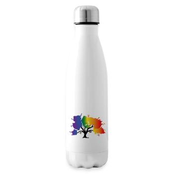 Arbre LGBTQIA+ - Bouteille isotherme - blanc - Droite