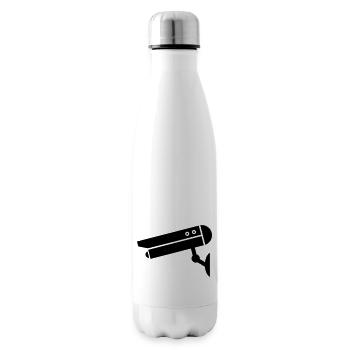 Camera Icon - Insulated Water Bottle - white - Right