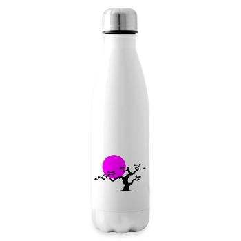 Japanese Tree - Insulated Water Bottle - white - Right