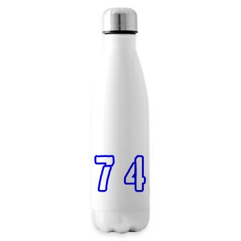 74 Number Symbol - Insulated Water Bottle - white - Right