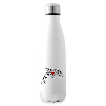 Dolphin Hearts 2 - Insulated Water Bottle - white - Right