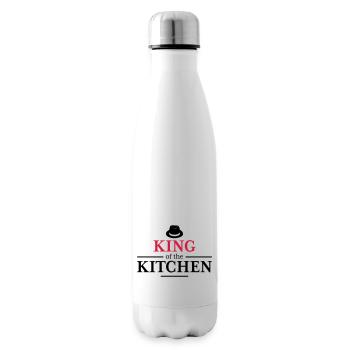 Tablier de cuisine pour homme - Bouteille isotherme - blanc - Droite