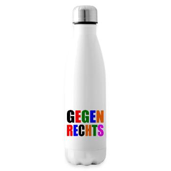 Gegen rechts - Isolierflasche - Weiß - Rechts