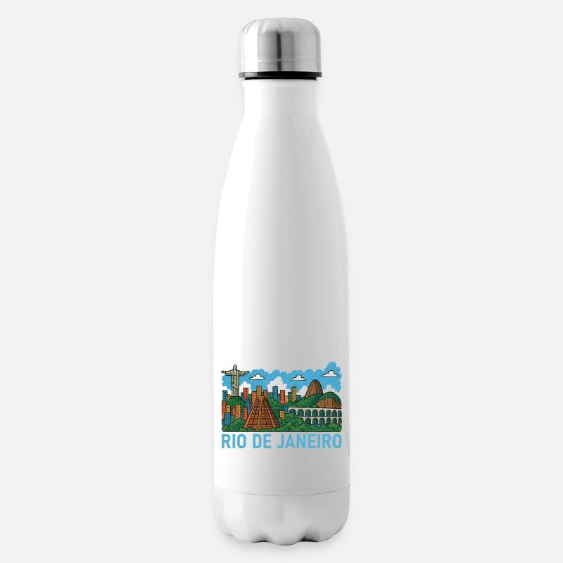 Rio de Janeiro, Brésil - Bouteille isotherme - blanc