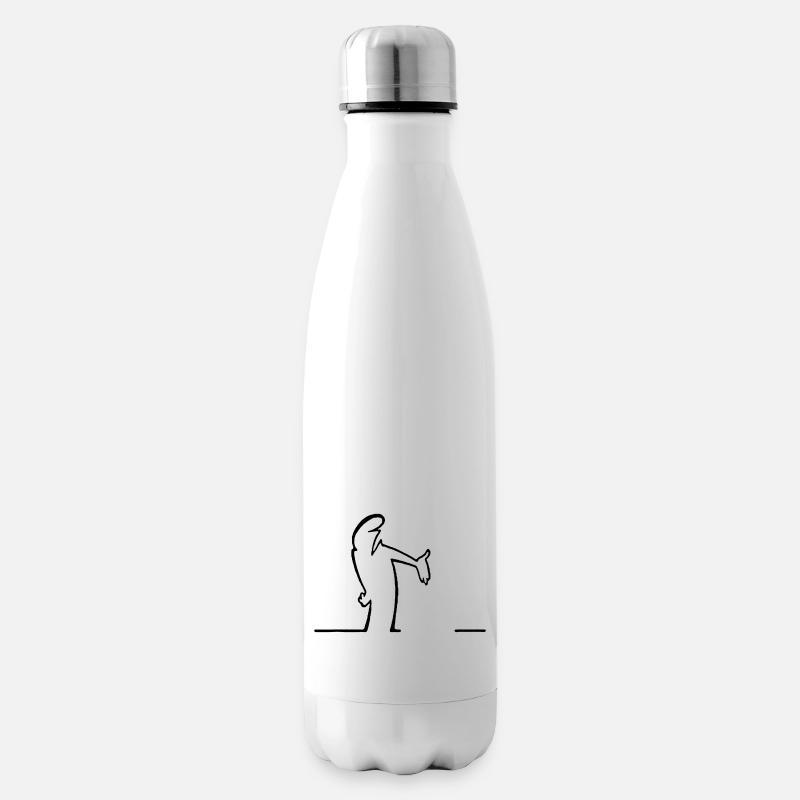 die Linie - Isolierflasche - Weiß